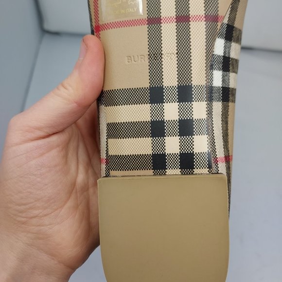 Burberry Joy Vintage Check Archive Beige Ballerina Flat Shoes - Picture 12 of 12
